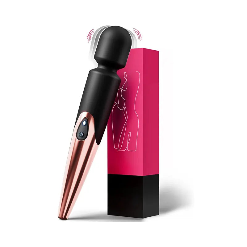 Female Wand Vibrator Elegant Rose Gold