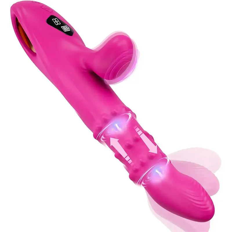 Adorable pink bunny vibrator with eight vibration modes