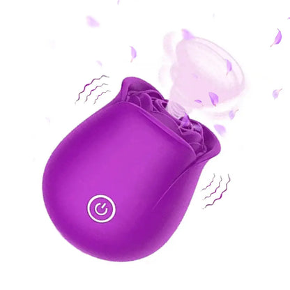 10 Suctions Purple Rose Clit Toy for Women