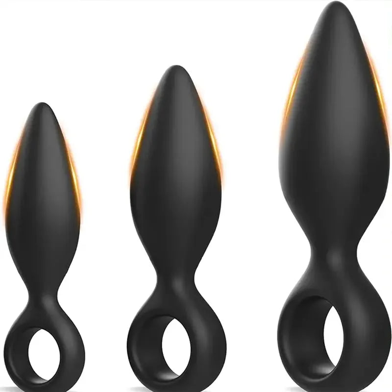 3PS butt plug set for anal and vaginal stimulation