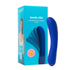 Blue mini G-spot vibrator with 180° vibrating head