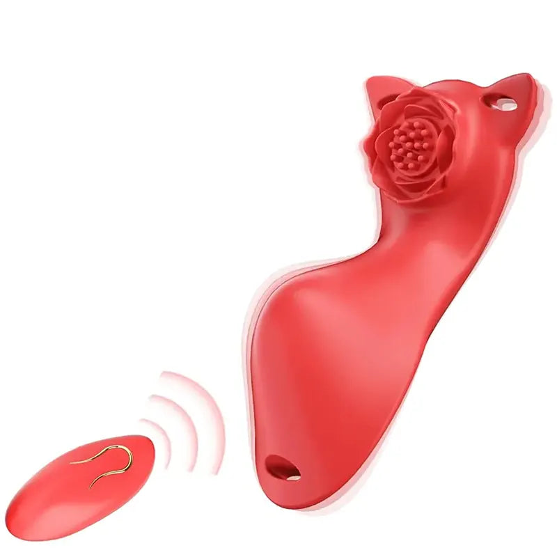 Cat Ear Rose Suction Cup Vibrator