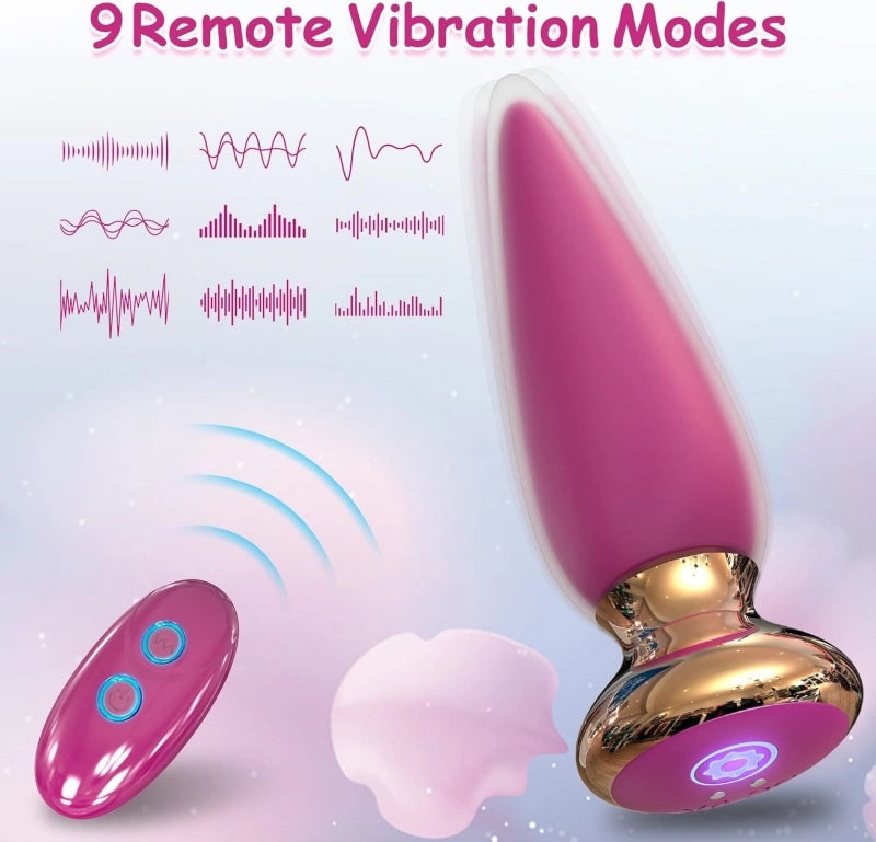 App &amp; Remote Control Vibrating Public Butt Plug