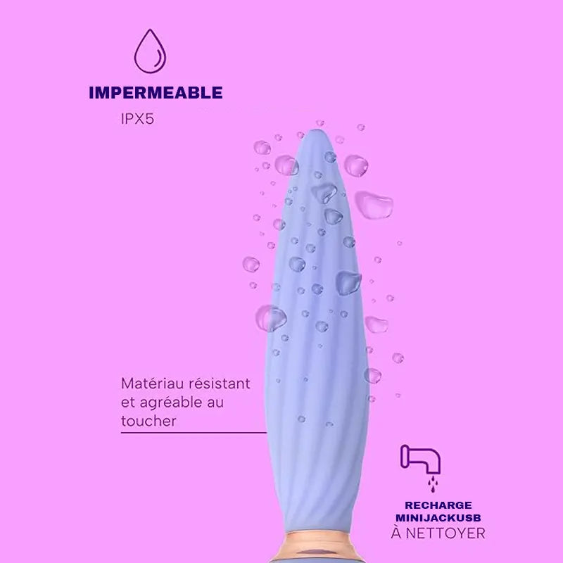 Female spindle-shaped anal vibrator with 7 vibrations