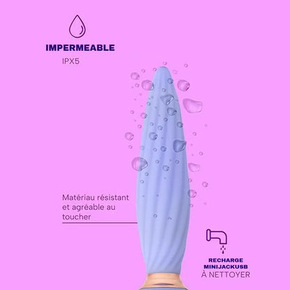 Female spindle-shaped anal vibrator with 7 vibrations