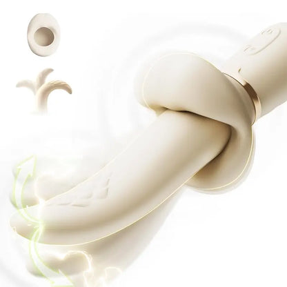 Banana vibrator, long tongue G-spot vibrator