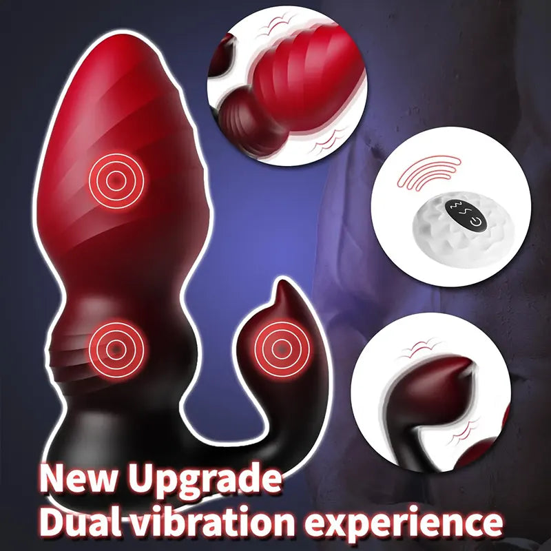 Remote Vibrating Anal Bead Plug