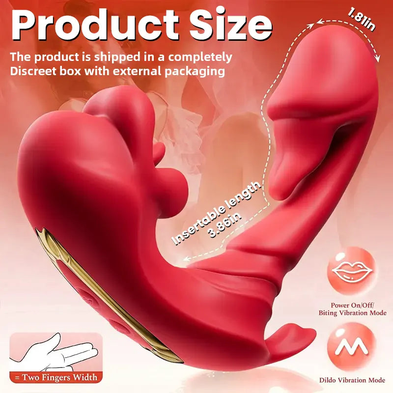 5-in-1 tongue vibrator with 9 suction &amp; vibration modes