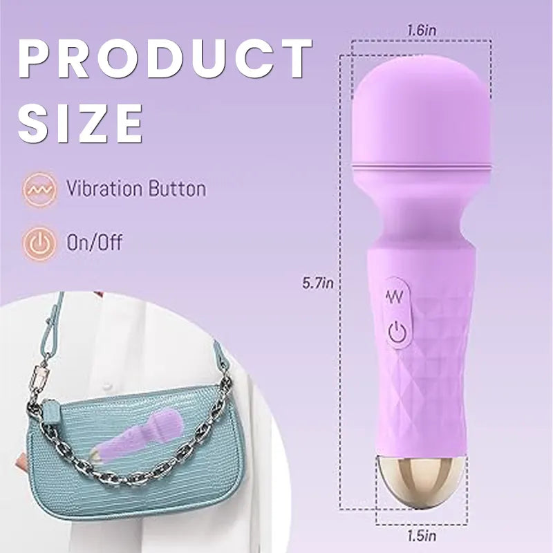 A cute wand vibrator with two vibrating ends