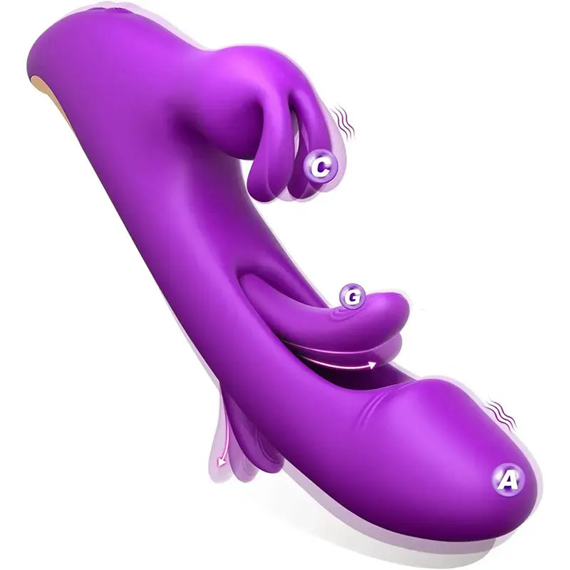 Purple Rabbit Flapping Vibrator