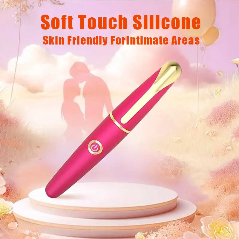 Pink high-frequency clitoral G-spot vibrator