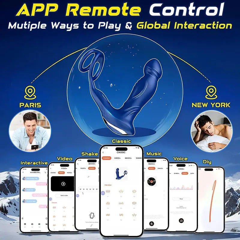 App-Controlled Swinging Prostate Plug