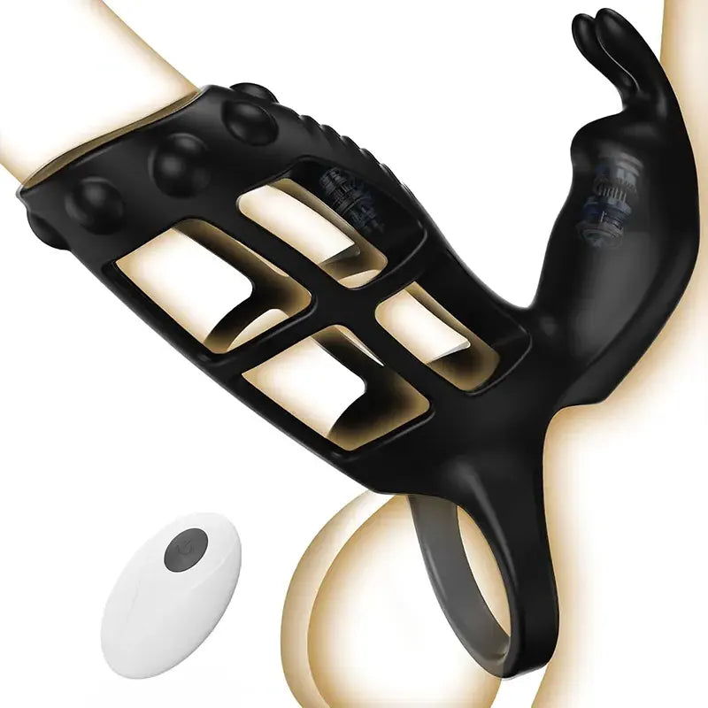 Wearable multifunctional penis ring that stimulates 