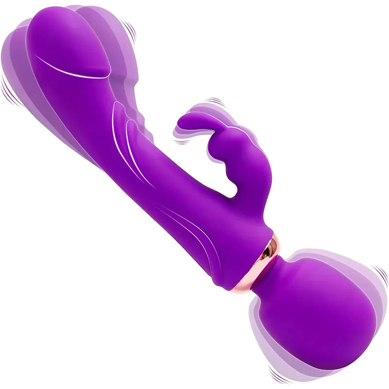 Double Headed Rabbit Wand Vibrator