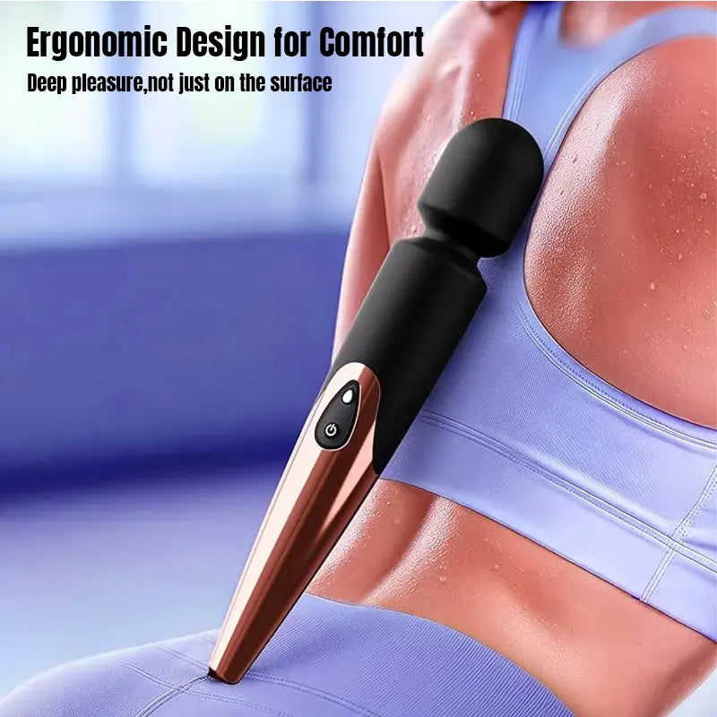 Female Wand Vibrator Elegant Rose Gold