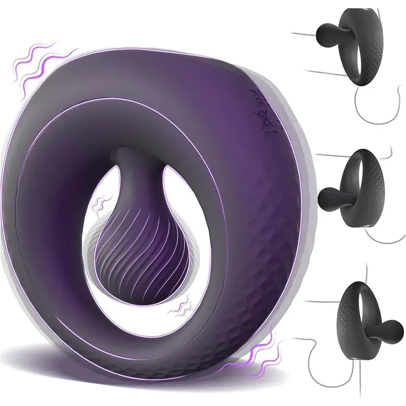 Adjustable Beaded Clitoral Stimulation Vibrating Penis Ring