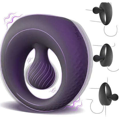 Adjustable Beaded Clitoral Stimulation Vibrating Penis Ring