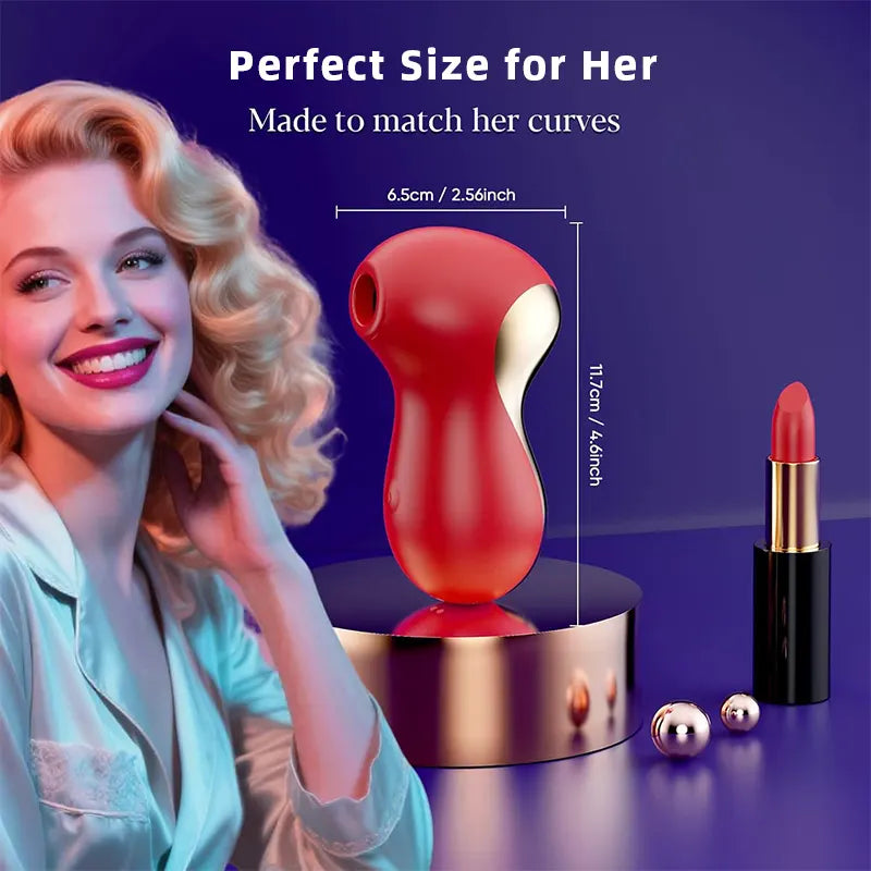 Rose Sucking Vibrator, Clitoris and Nipple Vibration