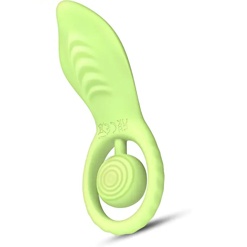 2-in-1 Remote Control Green Vibrating Couple&
