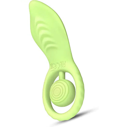2-in-1 Remote Control Green Vibrating Couple&