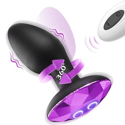 Pleasure Wave Rotating Vibrating Anal Plug