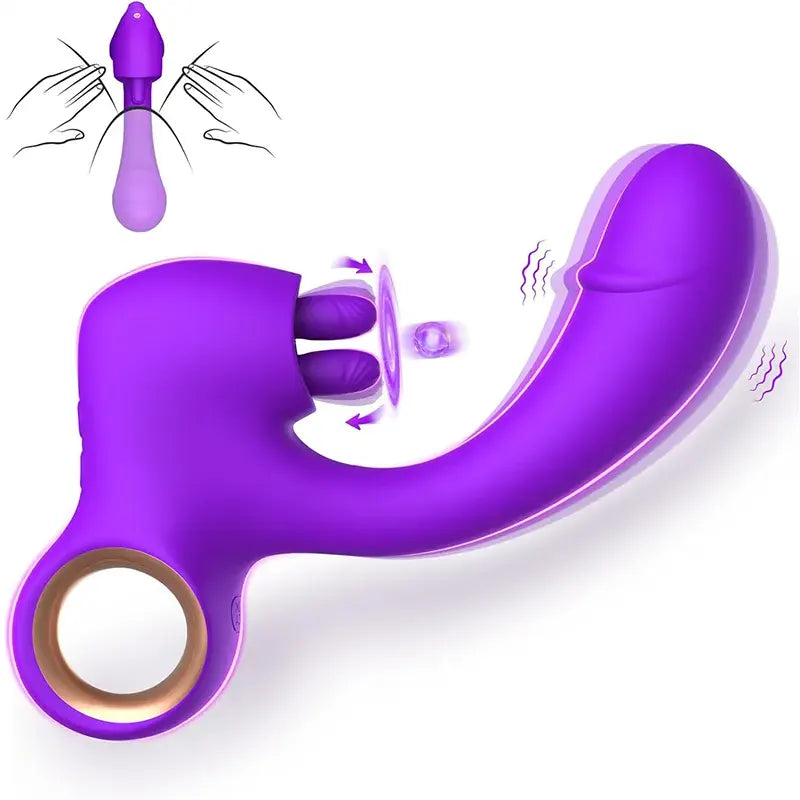 Upgraded Double Tongue Clitoral Vibrator