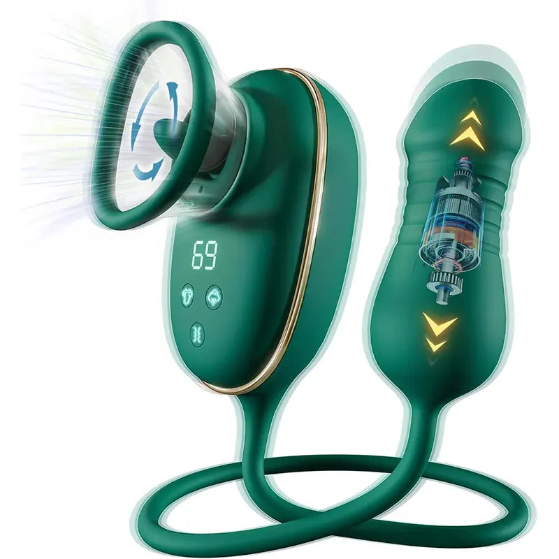 Suction cup vibrator with powerful vibrating egg