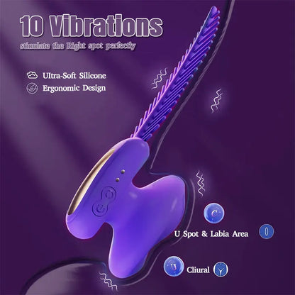 3 in 1 Rattlesnake Clitoral Stimulation Vibrator