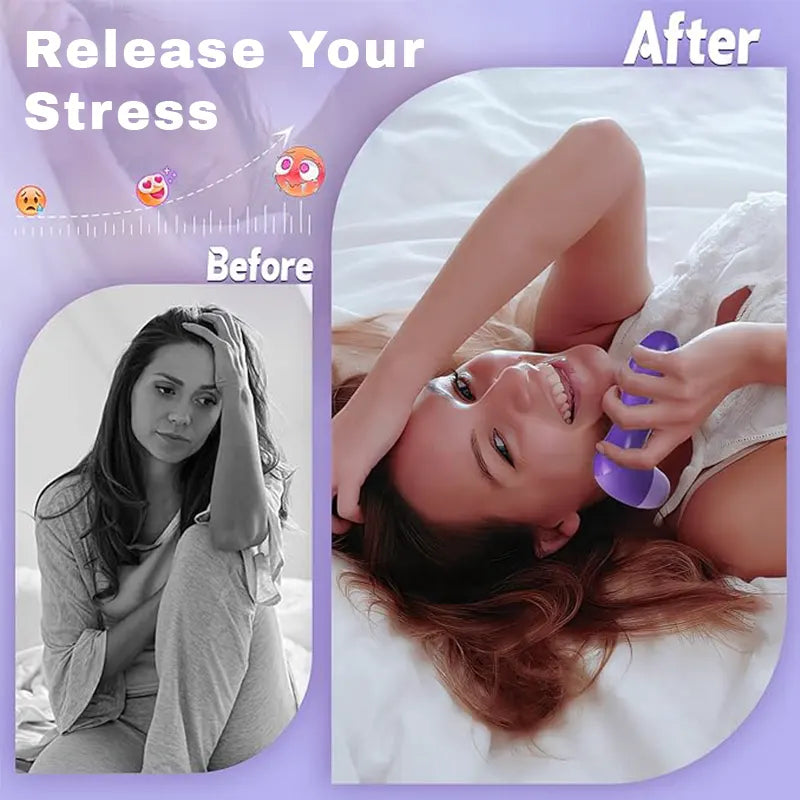 2-in-1 Mini Purple Sucking Vibrator