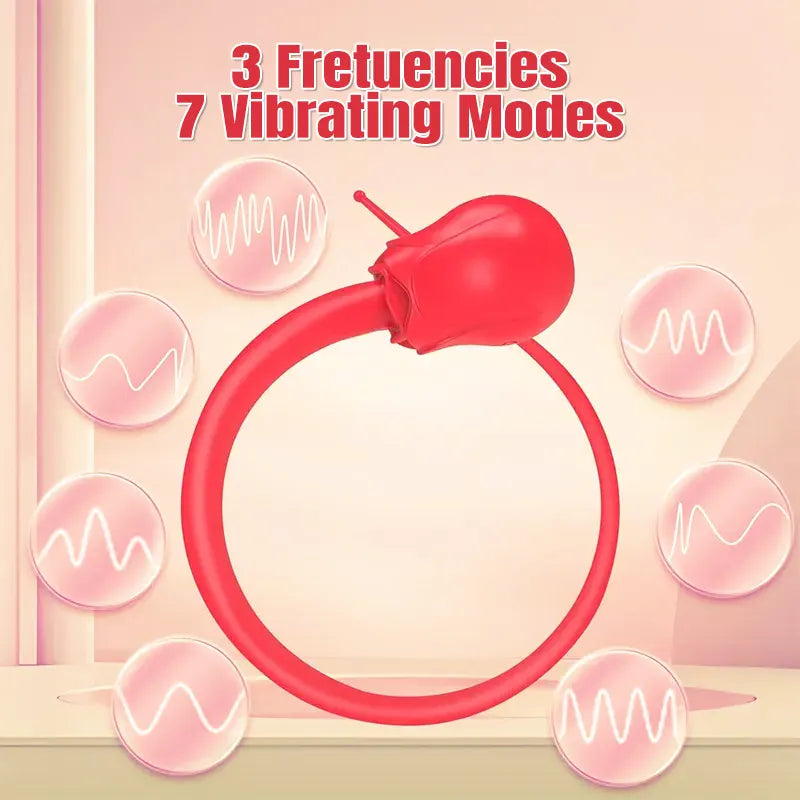 Mini Rose Whipping Vibrator