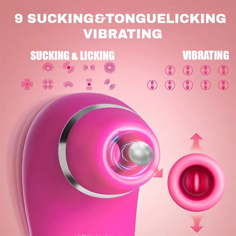4-in-1 clitoral sucking &amp; licking vibrator with remote