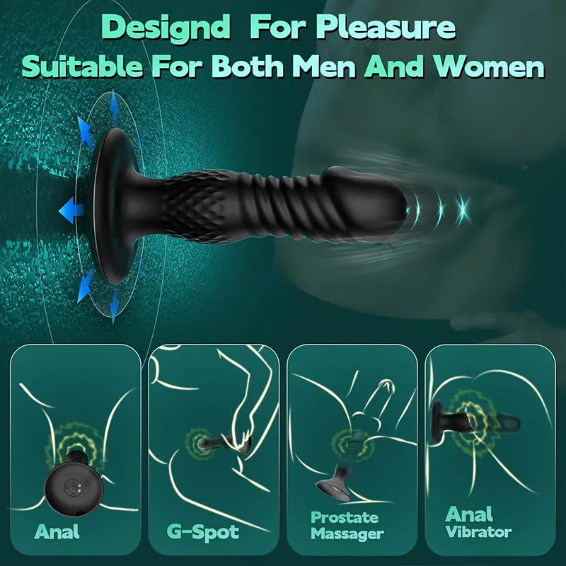 Remote Thrusting Prostate Vibrator Plug