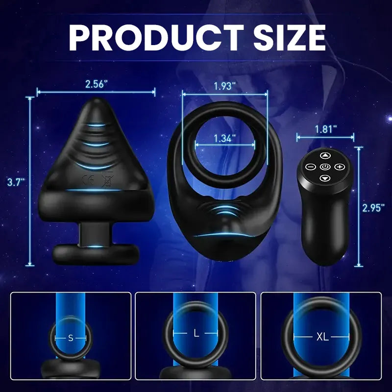 Rechargeable Portable Vibrating Cock Ring