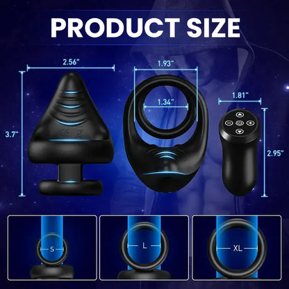 Rechargeable Portable Vibrating Cock Ring