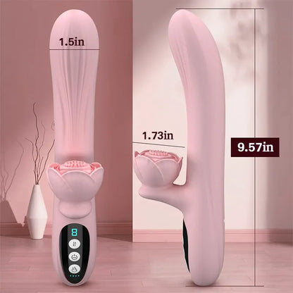 Rose Clitoral G-Spot Heated Vibrator