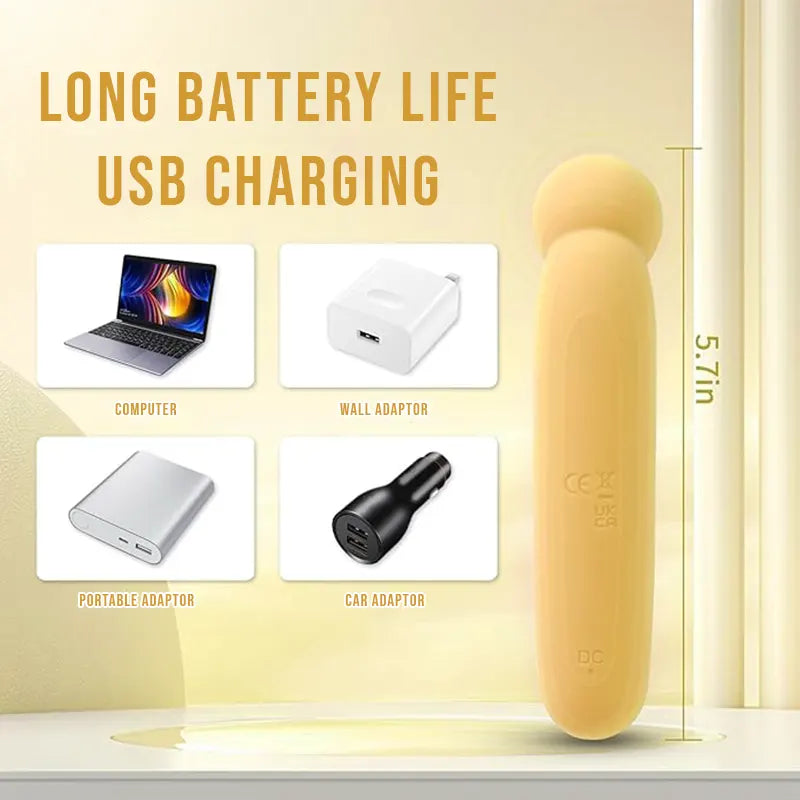 Yellow Note Mini Vibrator