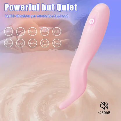 S-shaped precision head pink g-spot vibrator