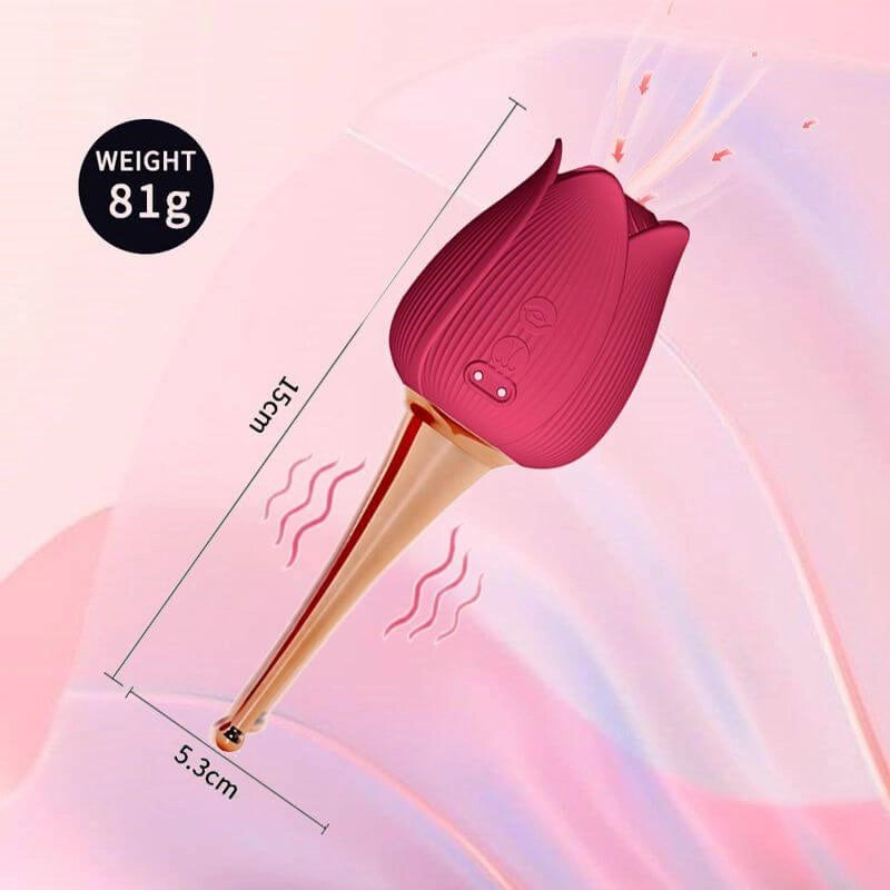 rose toy clit sucker vibrator red