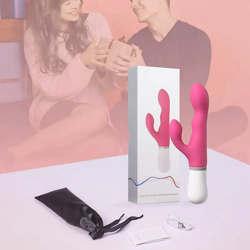 Rechargeable realistic rabbit vibrator, cute &amp; powerful