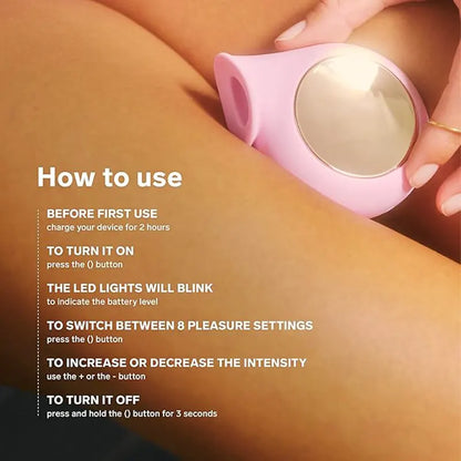 Silent sonic clitoral suction cup, sucking vibrator