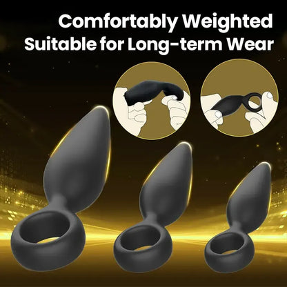 3PS butt plug set for anal and vaginal stimulation
