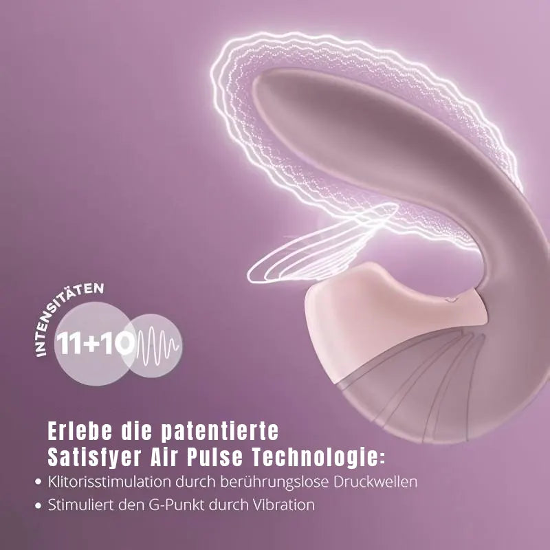 G-spot clitoral sucking vibrator, U-shaped