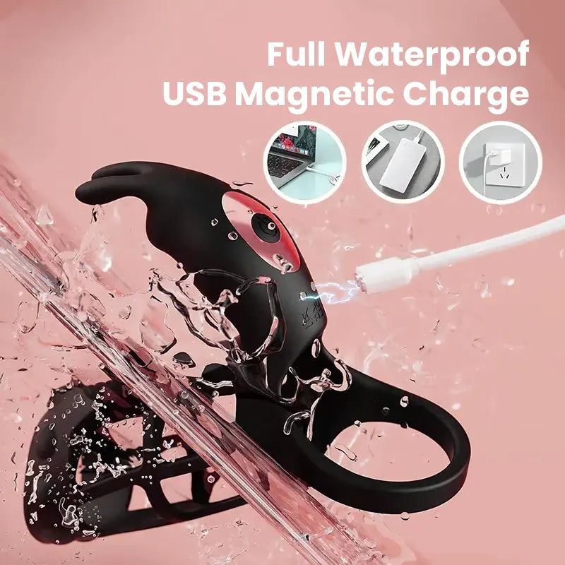 Wearable multifunctional penis ring that stimulates 