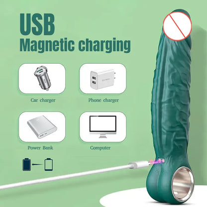 Multi-Function Realistic Thrusting Dildo Vibrator