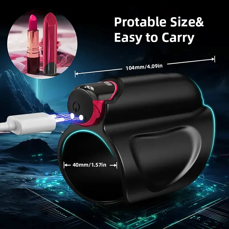 Masturbator with detachable bullet vibrator, 9 vibrations