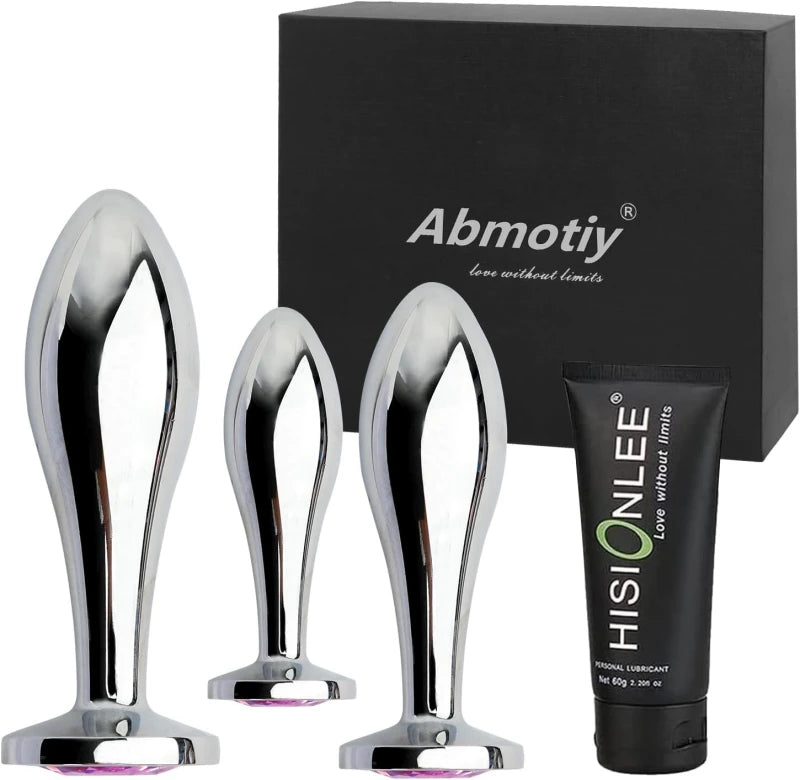 Ruby Beginner-friendly Metal Butt Plug Three-Piece Set