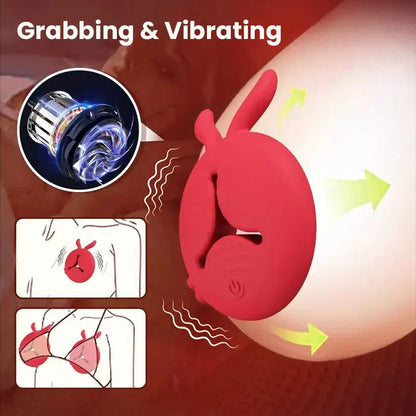 Rabbit Design Vibrator Nipple Clamps Stimulator