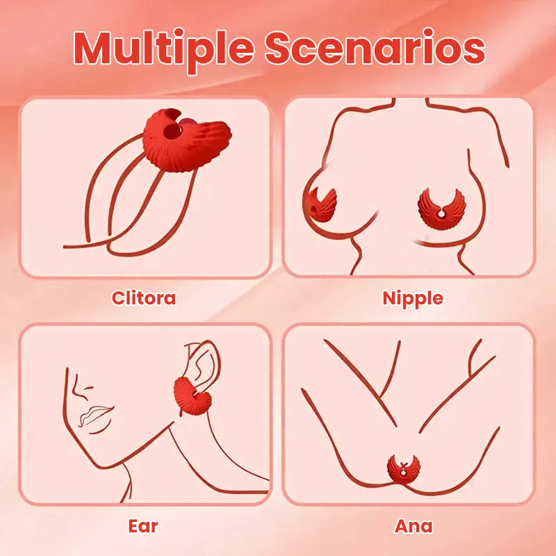Remote Control Mini Nipple Clamps Vibrator for Couple
