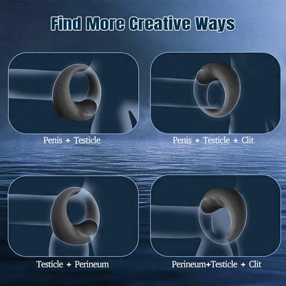 Adjustable Beaded Clitoral Stimulation Vibrating Penis Ring