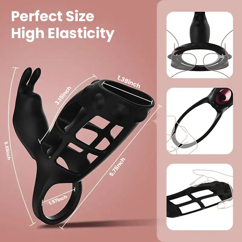 Wearable multifunctional penis ring that stimulates 
